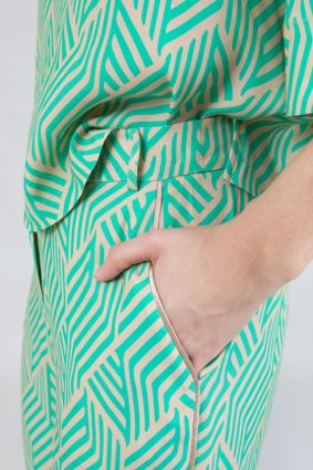 Coster Cropped Pants in Graphic Print