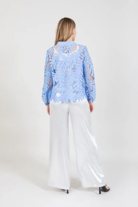 Coster Lace Shirt Bright Sky Blue