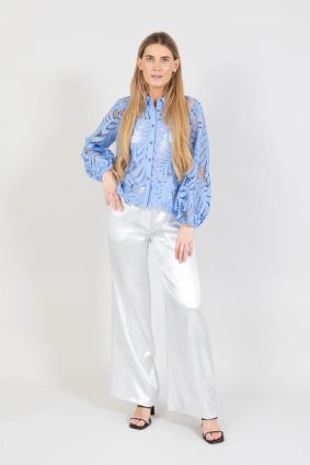 Coster Lace Shirt Bright Sky Blue