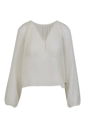 Coster Shirt with Shine and Transparency Sheer Cream