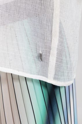 Coster Shirt with Shine and Transparency Sheer Cream