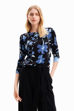Desigual Pullover Negro