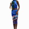 Desigual Skirt Medieval Blue