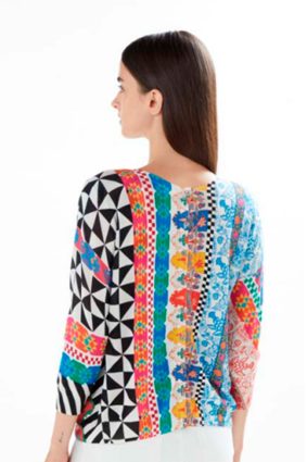 JEI'S Coreana Cardigan Top 34 St. Patchwork