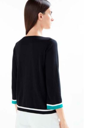 JEI'S Giacchina Cardigan Top 34 Rainbow Nero