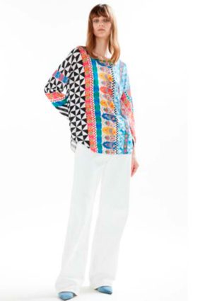 JEI'S Serafino Top 34 Over St. Patchwork