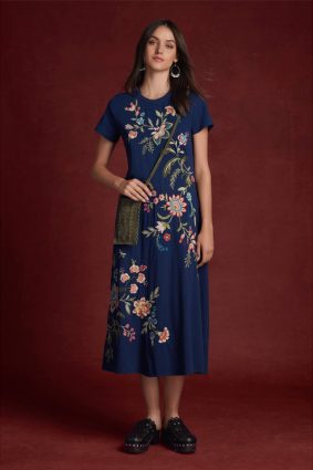 Johnny Was Crew Swing Dress Julianna