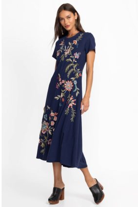 Johnny Was Crew Swing Dress Julianna