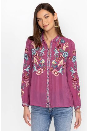 Johnny Was Tifany Blouse Violet Quartz Vqt
