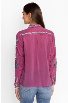 Johnny Was Tifany Blouse Violet Quartz Vqt