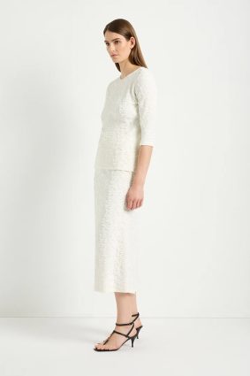 Mela Purdie Slim Skirt Milk