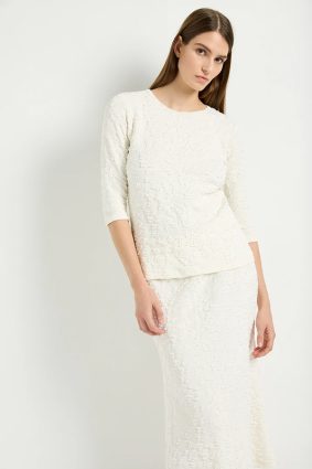 Mela Purdie Slim Skirt Milk