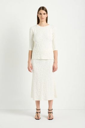 Mela Purdie Slim Skirt Milk