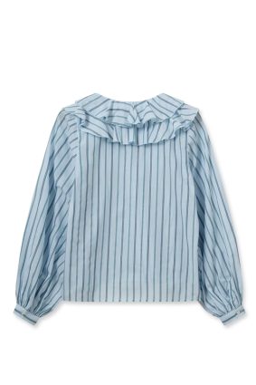Mos Mosh Kela Stripe Blouse Cshm Blue