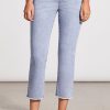 Tribal Audrey Pull-On Straight Crop Pant Vistablue
