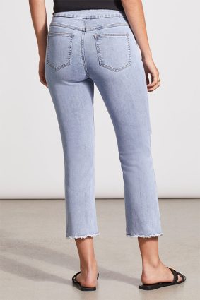 Tribal Audrey Pull-On Straight Crop Pant Vistablue