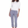 UP! 25in Techno Crop Pant Blue Gingham