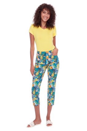 UP! 25in Techno Crop Pant Citrus