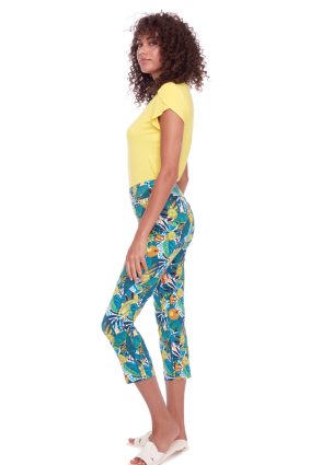 UP! 25in Techno Crop Pant Citrus