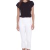 UP! Techno Slim Leg 28in Ankle Pant White