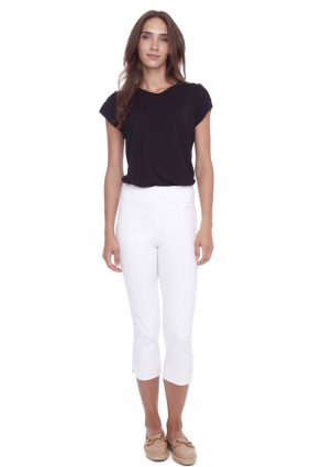 UP! Techno Slim Leg 28in Ankle Pant White