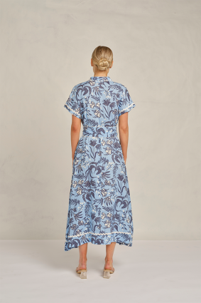 Alessandra Candice Wave Dress Paradise Cornflower