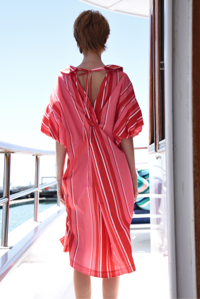 Cooper Twist And Shout Dress Pink And Red Stripe