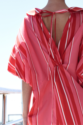 Cooper Twist And Shout Dress Pink And Red Stripe