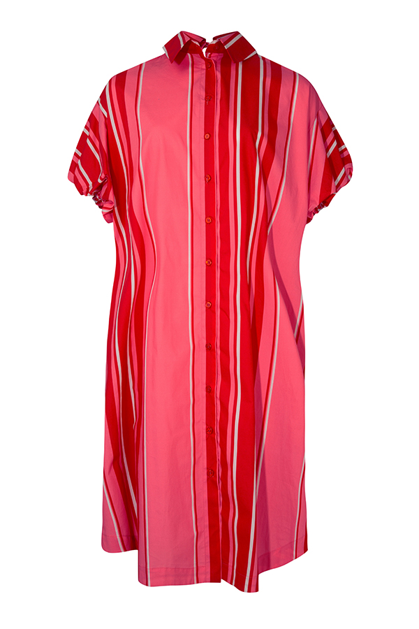Cooper Twist And Shout Dress Pink And Red Stripe