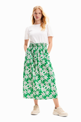 Desigual Dress White Top Blanco