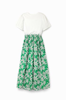 Desigual Dress White Top Blanco
