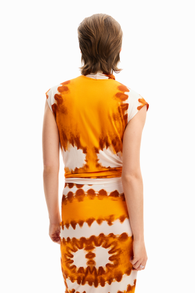 Desigual T-Shirt Naranja Tierra
