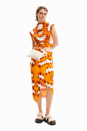 Desigual T-Shirt Naranja Tierra