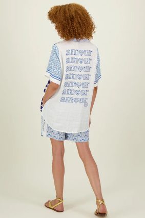 Me369 Addison Short Sleeve Shirt Amalfi Coast