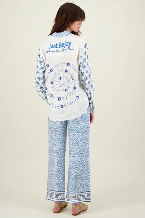Me369 Isabel Printed Shirt Amalfi Coast