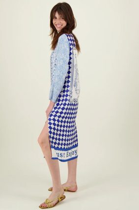 Me369 Violet V-Neck T-Dress Amalfi Coast
