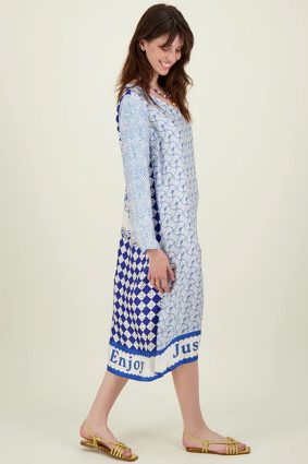 Me369 Violet V-Neck T-Dress Amalfi Coast