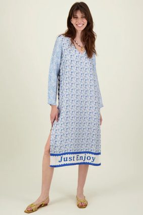 Me369 Violet V-Neck T-Dress Amalfi Coast