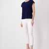 Monari Basic Jeggings Pants White