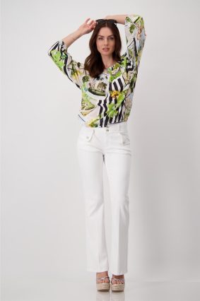 Monari Blouse Polaroid Allover Marble-5