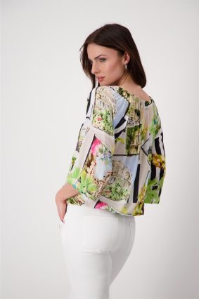 Monari Blouse Polaroid Allover Marble-5