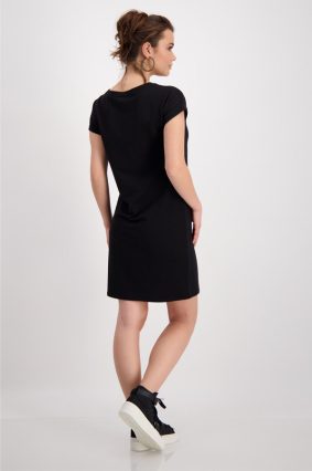 Monari Dress Mini Satin Print Black