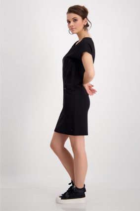 Monari Dress Mini Satin Print Black
