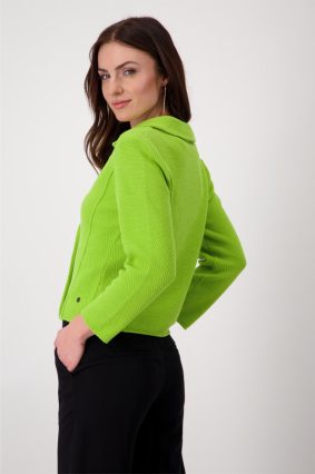 Monari Jacket Basic Knitted Blazer Matcha
