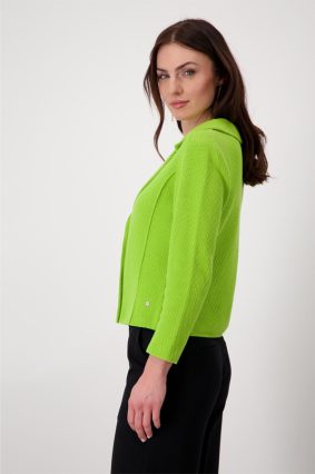 Monari Jacket Basic Knitted Blazer Matcha