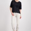 Monari Shirt Decorative Font Black-2