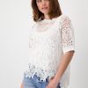 Monari Sweater Lace White