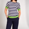 Peruzzi Stripe T Shirt Navy