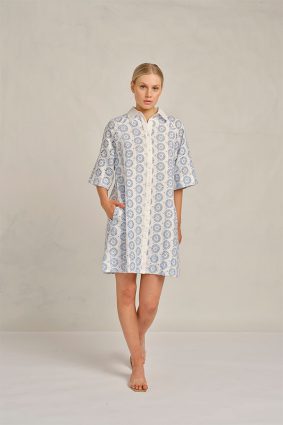 Alessandra Aurienne Dress Posy Bluebell 2