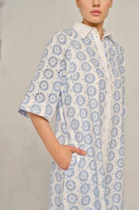 Alessandra Aurienne Dress Posy Bluebell 2